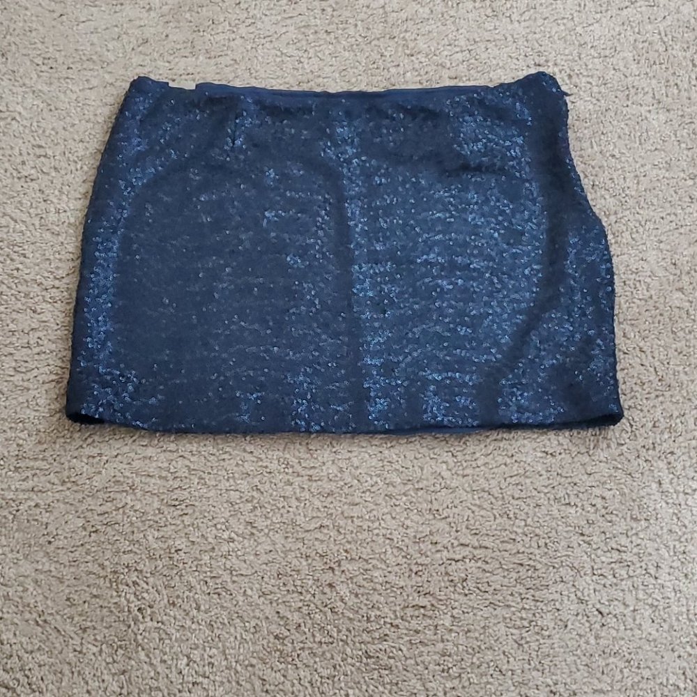 Gap navy blue sequin mini skirt size 18